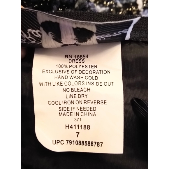 Rare Editions Girls Party Dress Black & Gray 7 - Picture 6 of 6